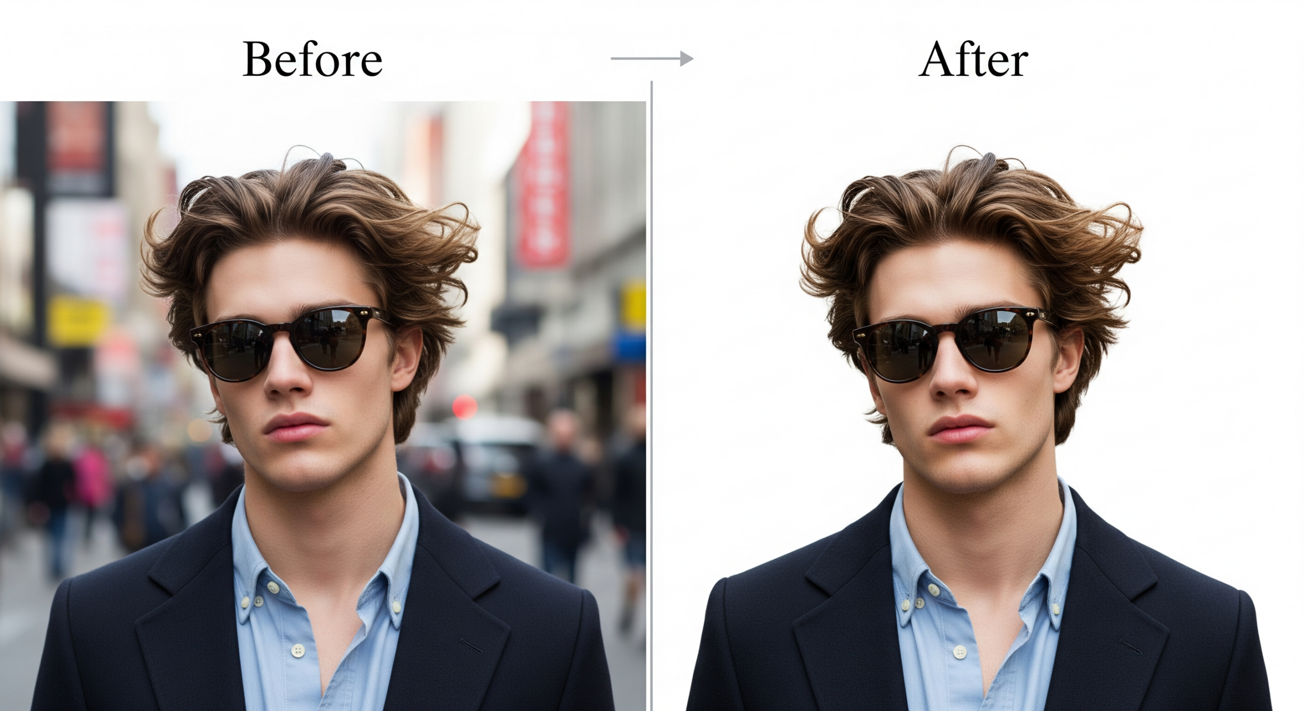 Dramatic Before-and-After Split Comparison