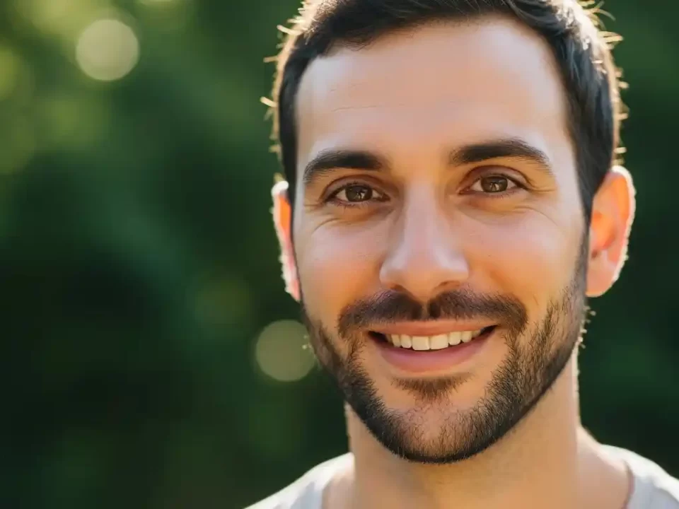 man in natural light portrait photography example