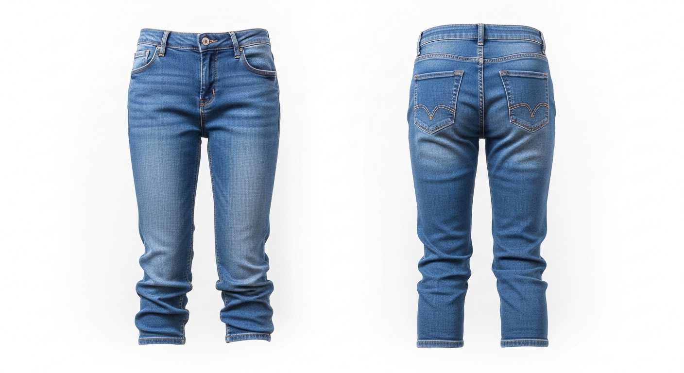 Advanced ghost mannequin photography result for bottoms