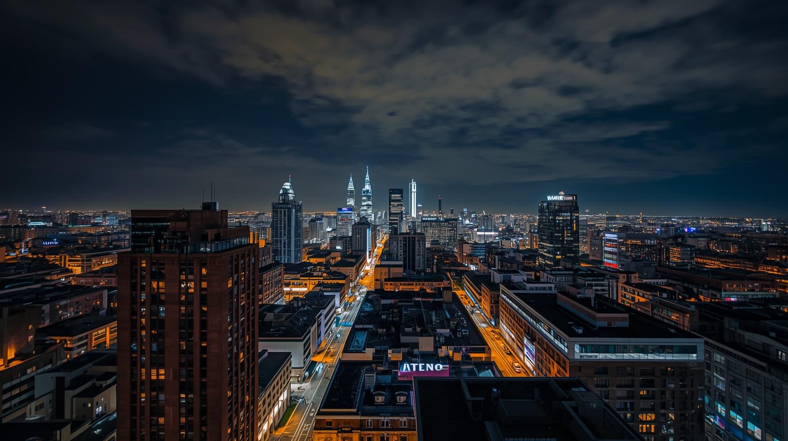 Cityscape showing photography editing tips for noise reduction