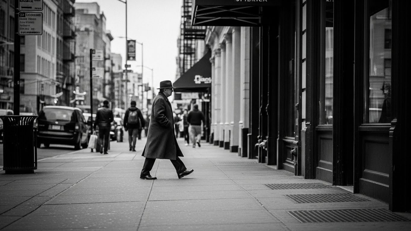Example of great street photography capturing authentic urban moment