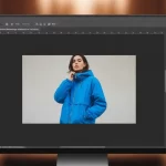 Adobe Photoshop workspace ready to change the color of an object in a photo