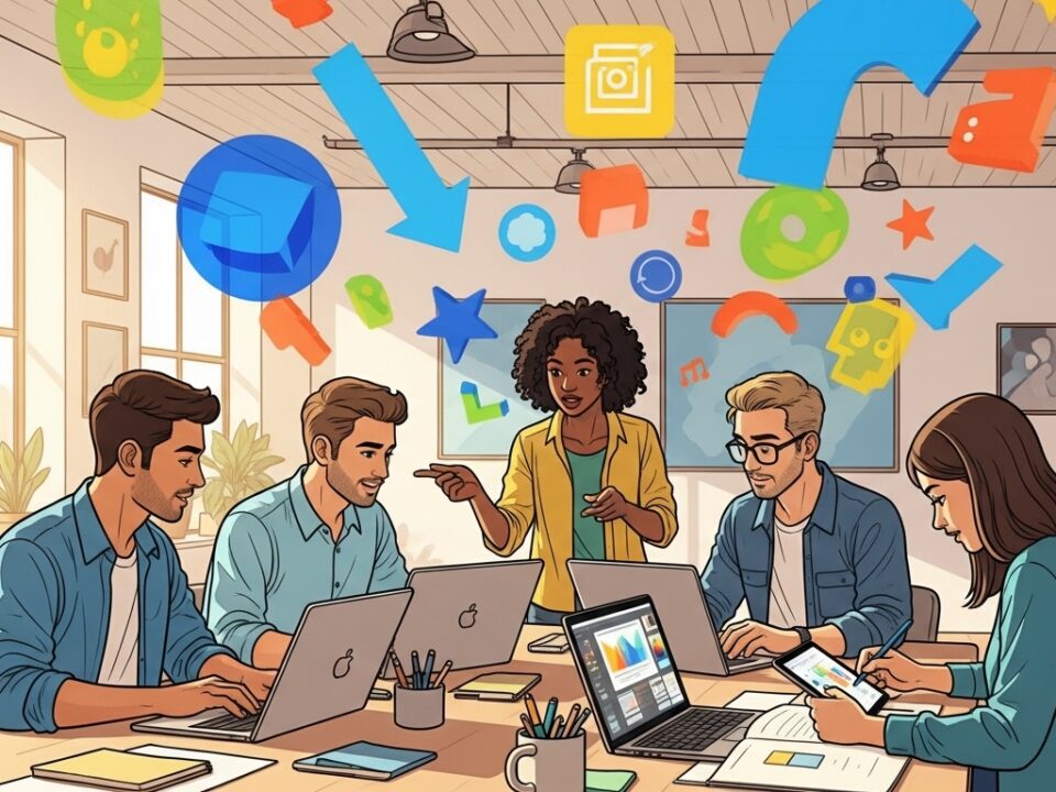 Designers exploring adobe illustrator alternative tools in creative workspace