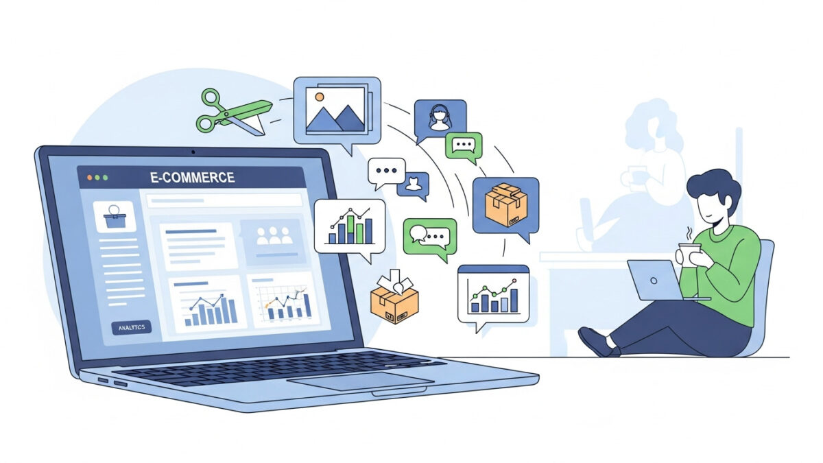 Ecommerce entrepreneur delegating tasks to professional outsourcing team for faster business growth