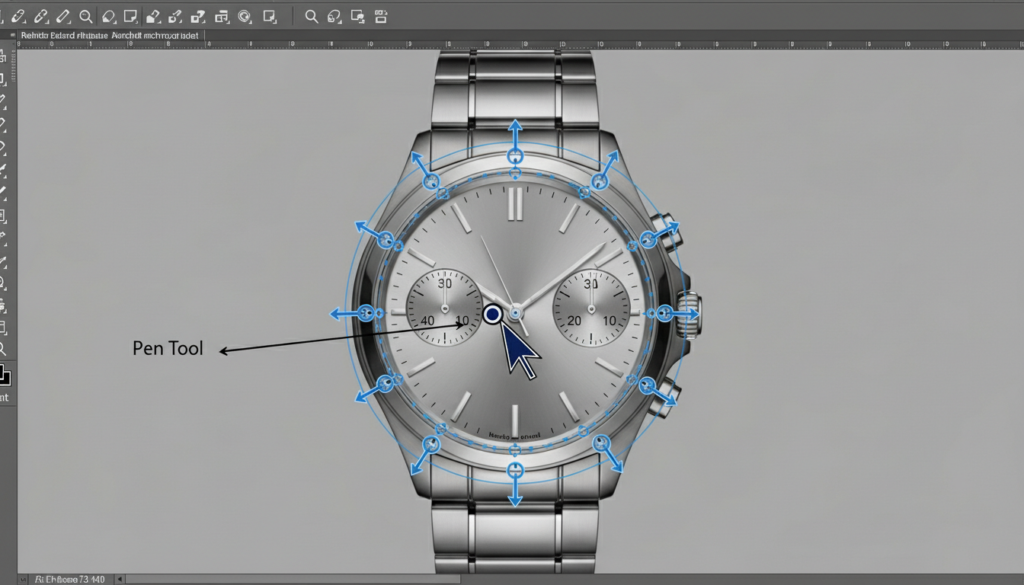 Step-by-step Pen Tool usage for clipping path in Illustrator