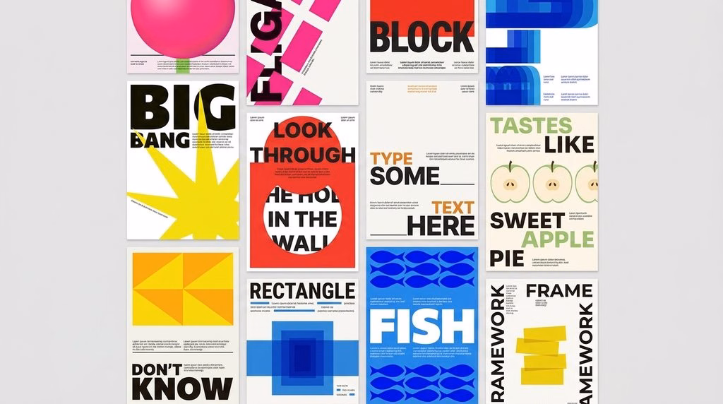 Typography poster design example