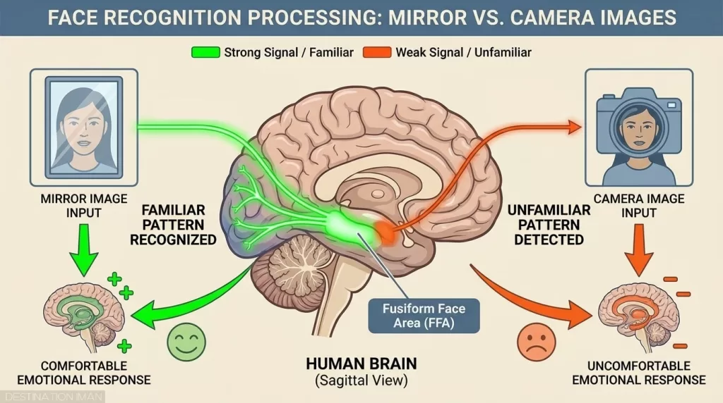 Brain perception mind map illustration