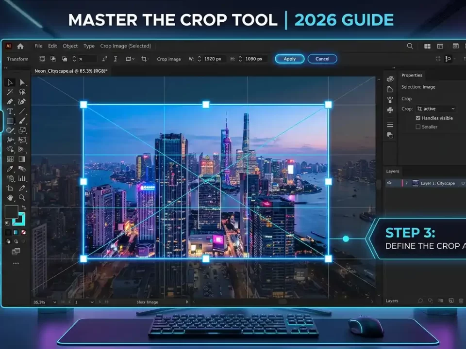 How to Crop Image in Illustrator
