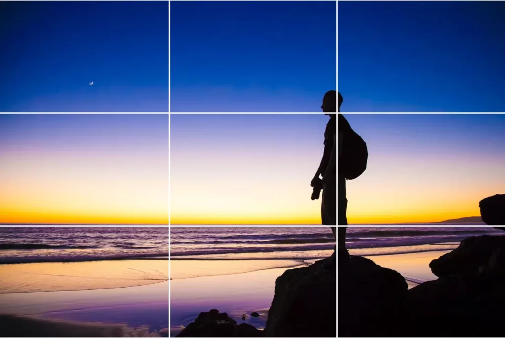3x3 rule of thirds grid diagram
