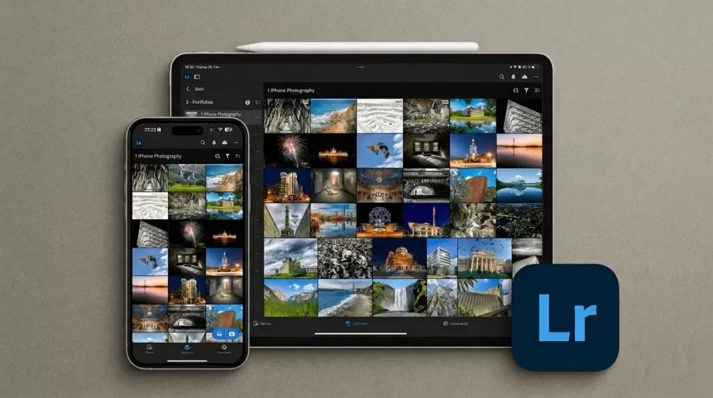 Adobe Lightroom Mobile editing screen