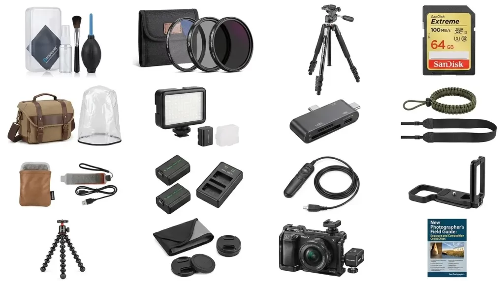 Camera accessories and essential gear for new photographers