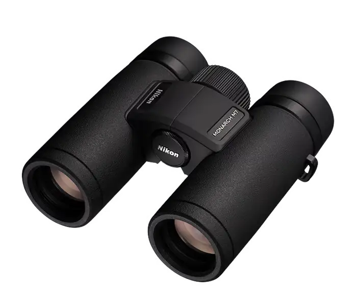 Nikon Monarch M7 8x30 binoculars in black rubber armor