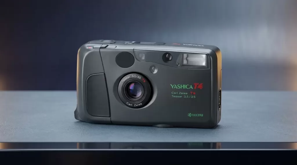 Yashica T4 compact 35mm camera with Zeiss lens