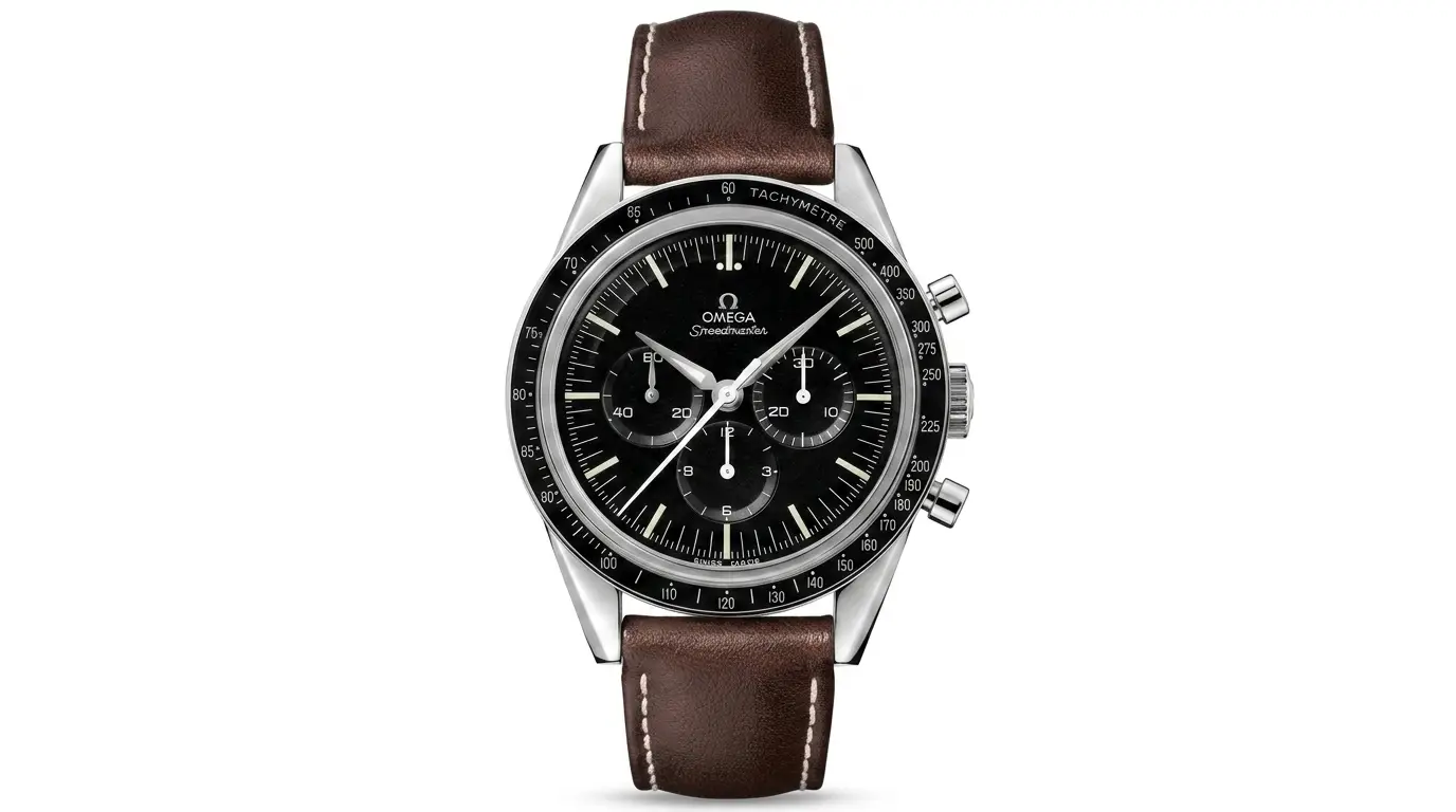 Leather-strap watch background remove