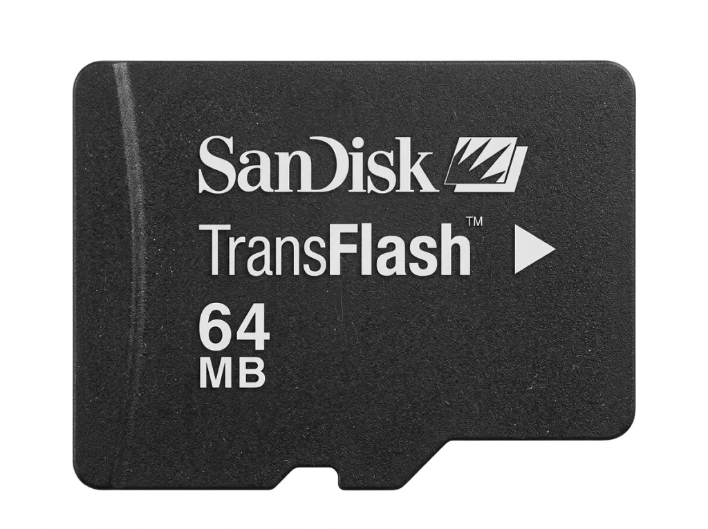 Original SanDisk TransFlash memory card 64MB