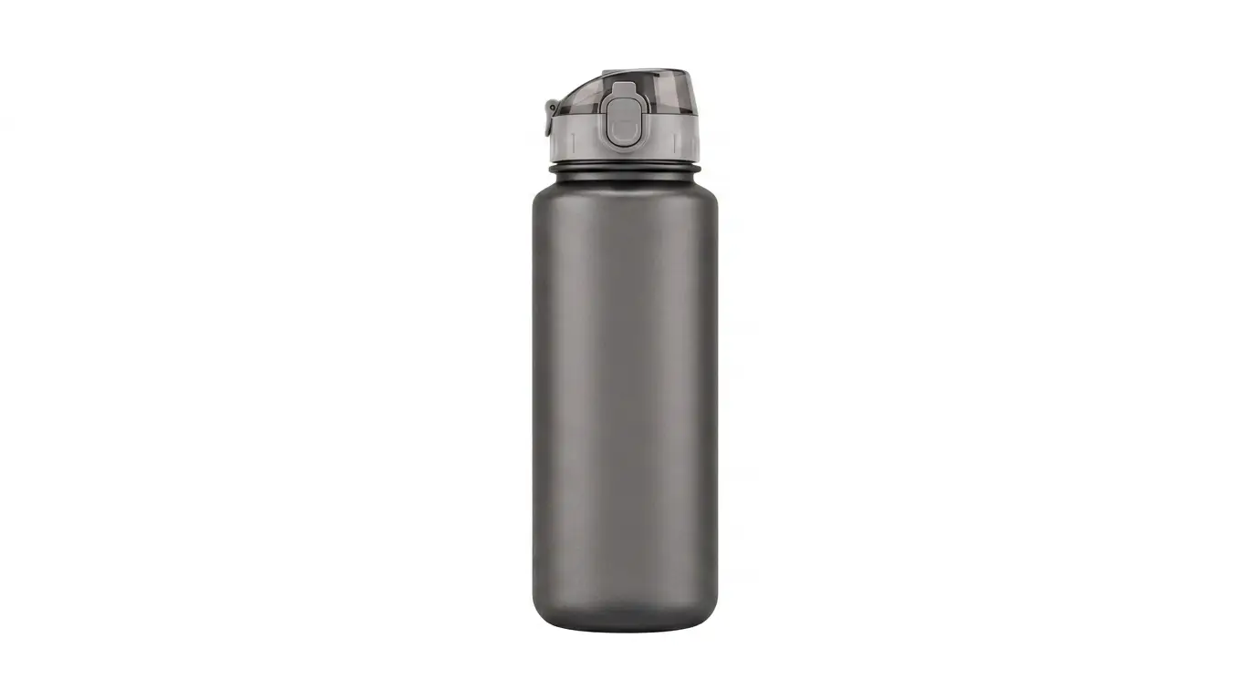 Sports water bottle on pure clean background