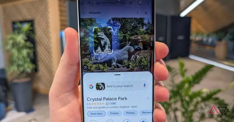 Circle to Search feature on a smartphone