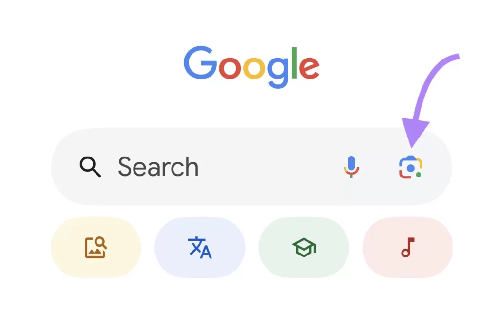 reverse image search process on mobile device