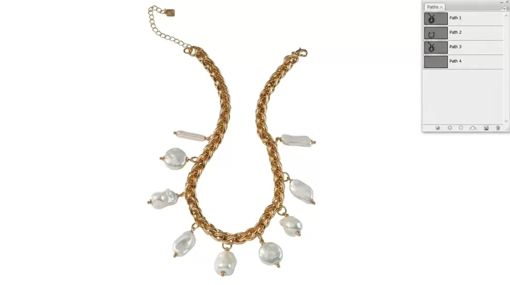 Multiple clipping path on jewelry