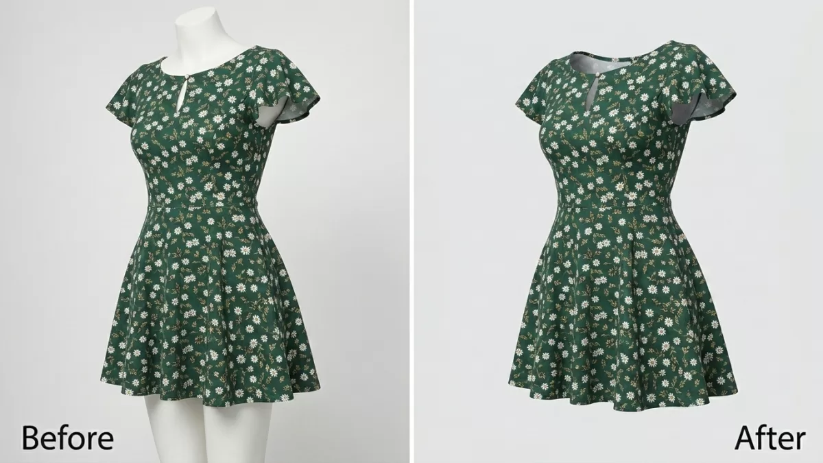 Ghost mannequin apparel photography 3d invisible effect