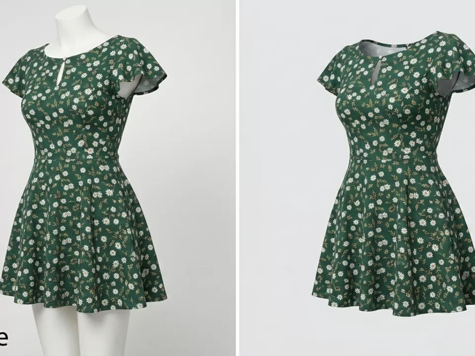 Ghost mannequin apparel photography editing example