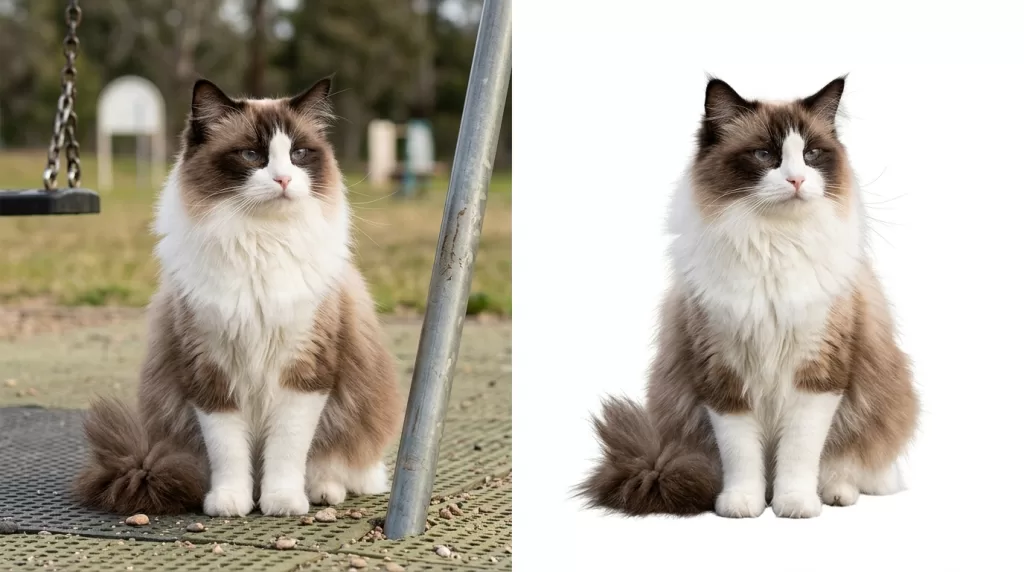 Hair and fur masking Photoshop example