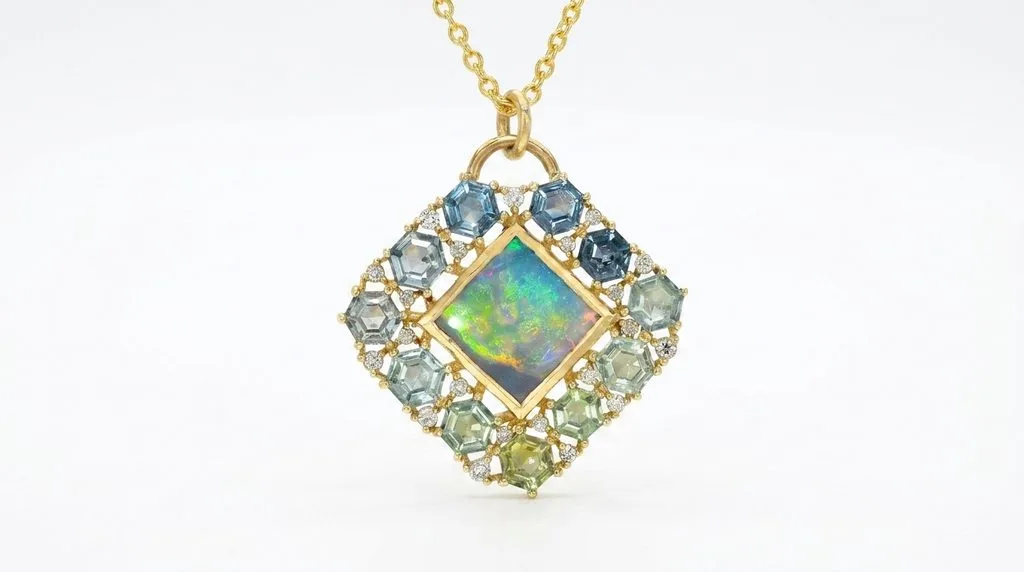 Necklace pendant macro jewelry photo