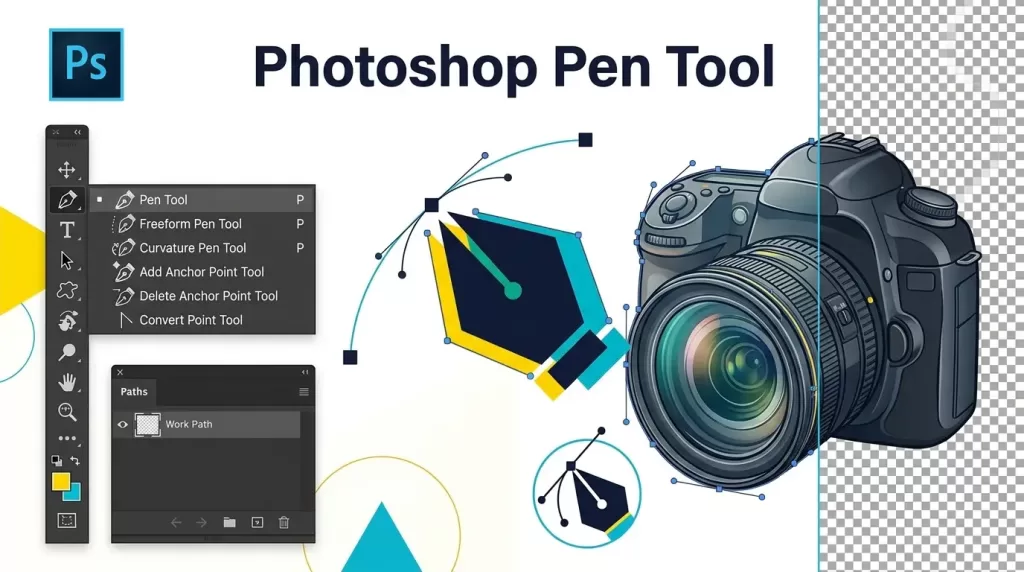Photoshop pen tool tutorial clipping path beginner