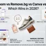 Remove.bg vs PhotoRoom vs Canva vs Manual Editing: The Honest 2026 Comparison