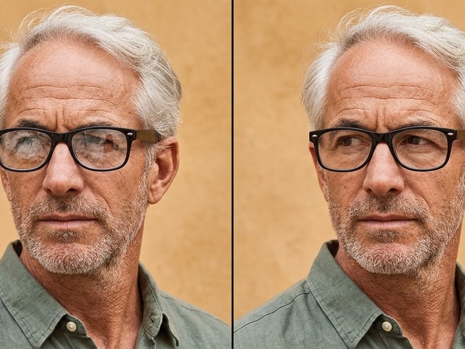 Remove Glasses Glare in Photoshop