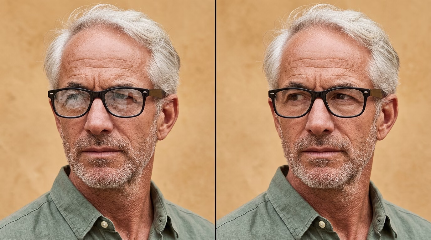 Remove Glasses Glare in Photoshop