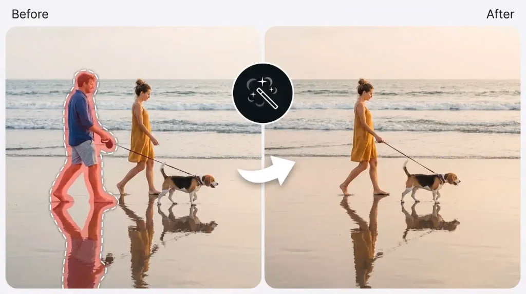 Generative Fill Remove a Person From a Photo