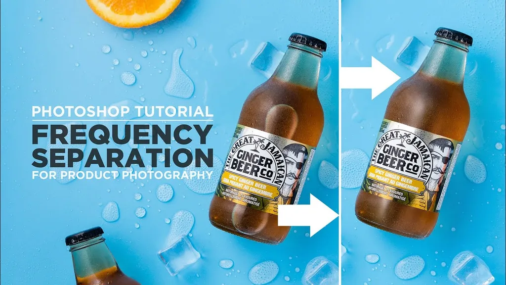 Product photography retouching before and after