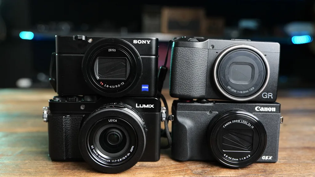 Compact travel cameras comparison — Sony RX100, Ricoh GR, Lumix, Canon G5X