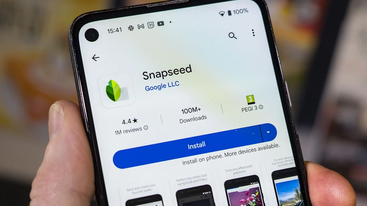Snapseed mobile interface — the best completely free, no-watermark photo editor for phones