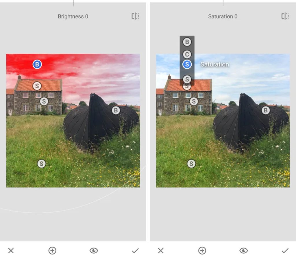 Snapseed selective adjustment (U-Point) — local edits that paid apps usually lock behind subscriptions