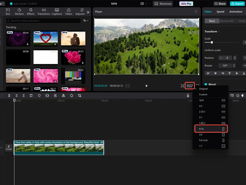 CapCut desktop video editor interface — the free social-shorts editor most people start with