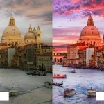 HDR vs SDR side-by-side comparison showing brighter highlights and deeper shadows